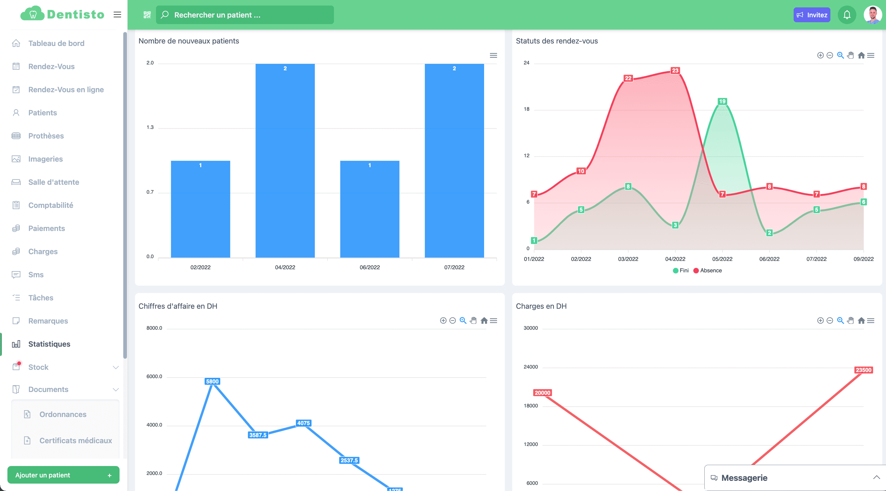 Logiciel de gestion de cabinet dentaire